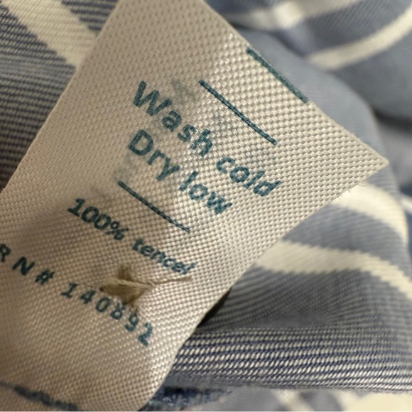 Marine Layer Skirt Size 12 Blue Striped Midi Skirt Comfy Outdoor - Picture 6 of 6